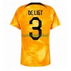 Maillot de Supporter Pays-Bas Matthijs de Ligt 3 Domicile Coupe du Monde 2022 Pour Homme